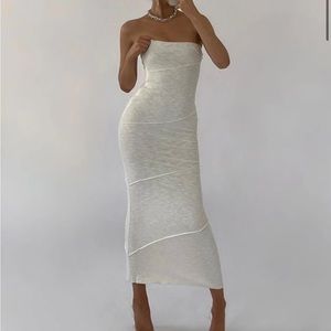 Princess Polly OSCAR MIDI DRESS WHITE 2